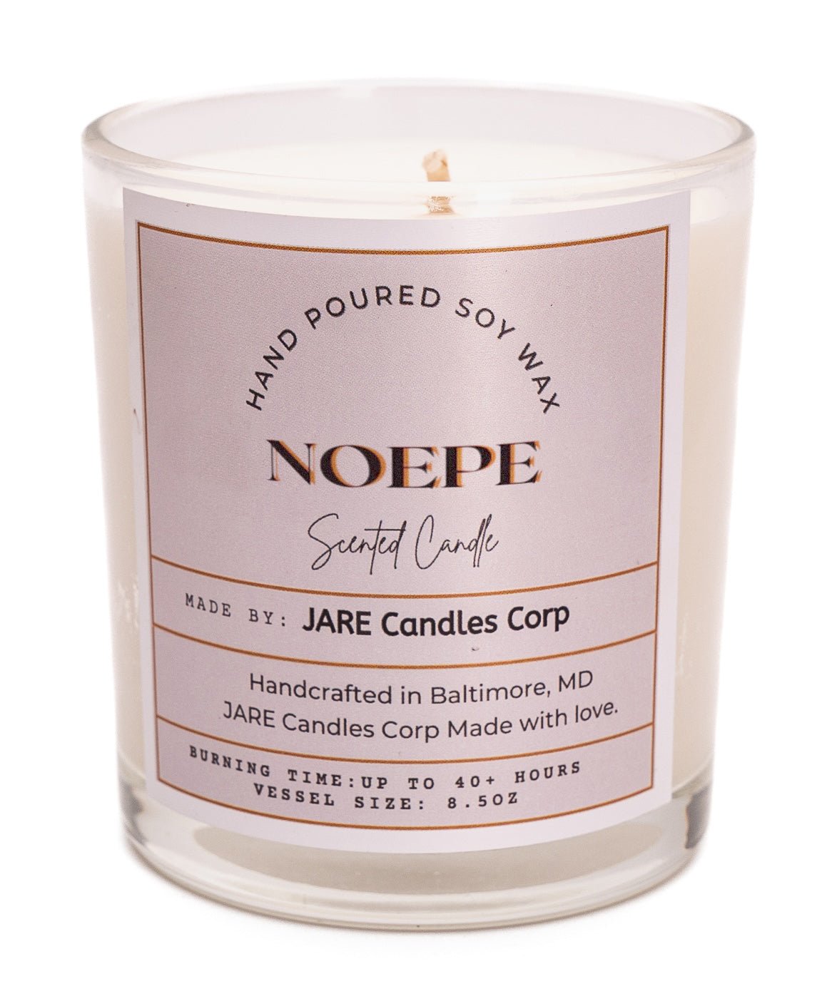 NOEPE - Coastal Jasmine, Driftwood - Soy Wax Scented Candle - JARE CANDLES