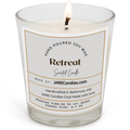 Retreat - Lemongrass, Patchouli, & Lime - Soy Wax Scented Candle - JARE CANDLES