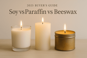 2025 Buyer's Guide: Soy vs Paraffin vs Beeswax Candles - JARE CANDLES