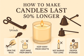 Candle Burning Tips: Make Your Candles Last Longer - JARE CANDLES