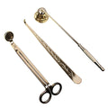 3PCS Wick Trimmer Home Care Modern Candle Tool Set Tray Rustproof Lovers Gift Snuffer Stainless Steel Portable Accessories - JARE CANDLES
