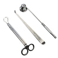 3PCS Wick Trimmer Home Care Modern Candle Tool Set Tray Rustproof Lovers Gift Snuffer Stainless Steel Portable Accessories - JARE CANDLES