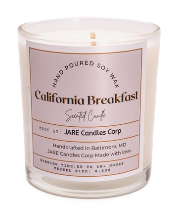 California Breakfast Juicy Orange, Sweet Pineapple - Soy Wax Scented Candle