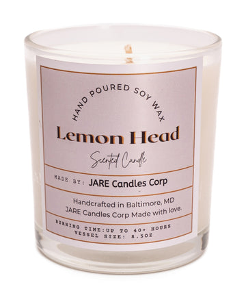 Lemon Head Fresh Lime, Sugary Orange - Soy Wax Scented Candle