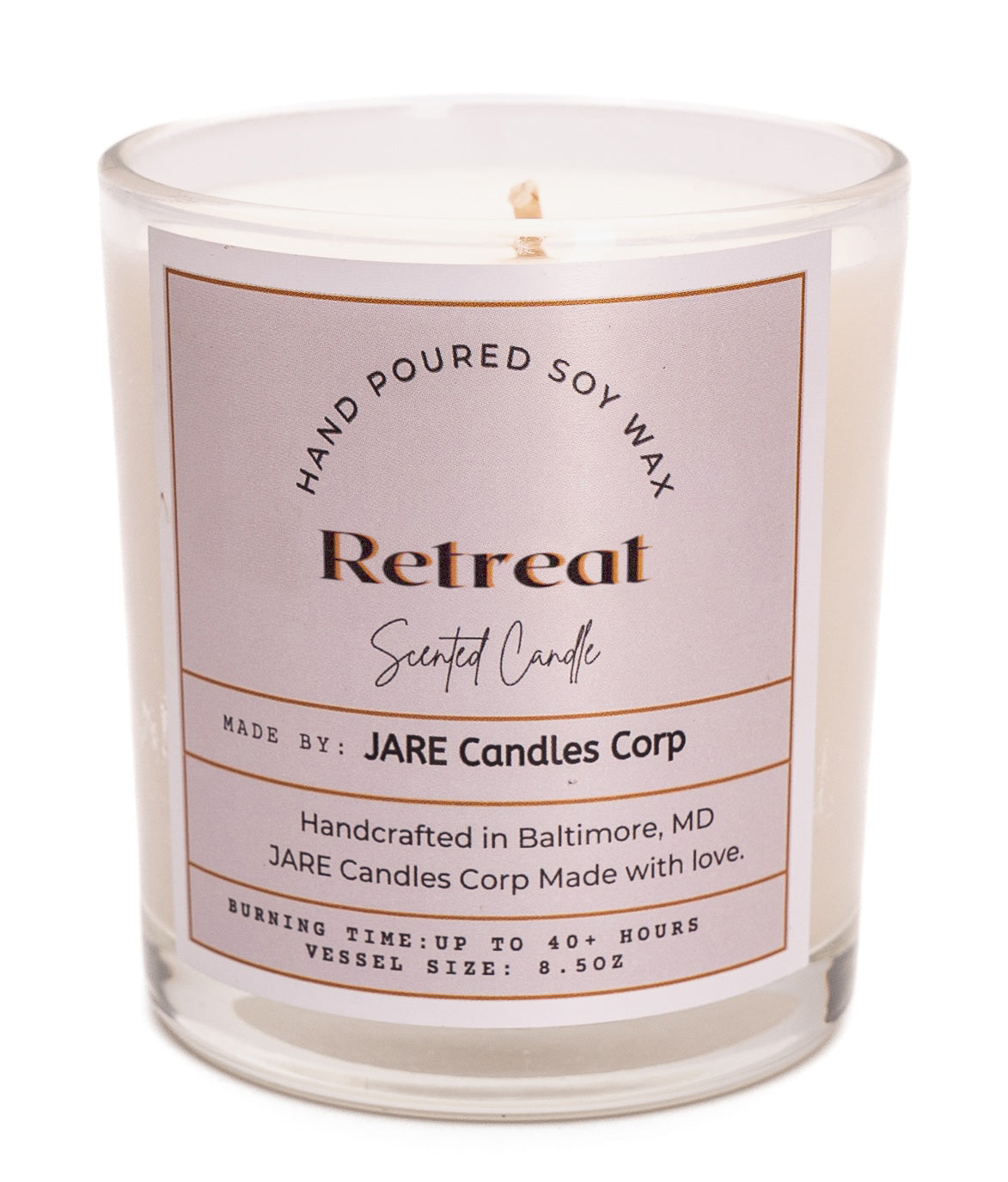 Retreat - Lemongrass, Patchouli, & Lime - Soy Wax Scented Candle