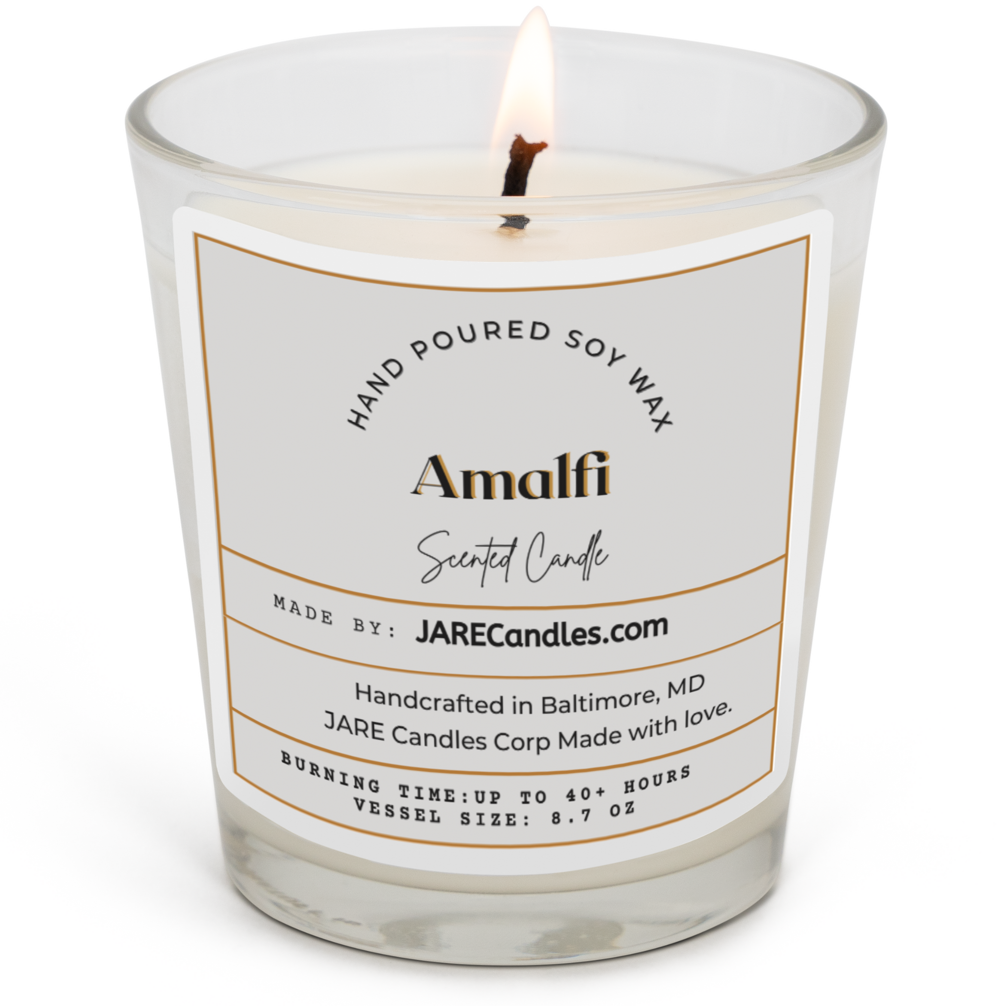 Amalfi - Coast Citrus Basil - Soy Wax Scented Candle