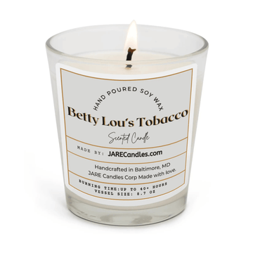 Betty Lou’s Tobacco - Sage, Honey & Amaretto - Soy Wax Scented Candle