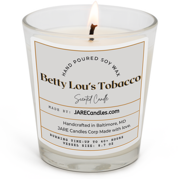 Betty Lou’s Tobacco - Sage, Honey & Amaretto - Soy Wax Scented Candle