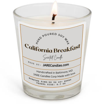 California Breakfast - Juicy Orange, Sweet Pineapple - Soy Wax Scented Candle