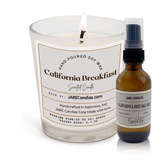 California Breakfast soy candle and room spray set by JARE Candles