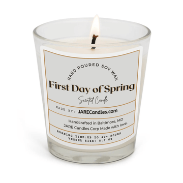 First Day of Spring - Rose Petals, Jasmine - Soy Wax Scented Candle