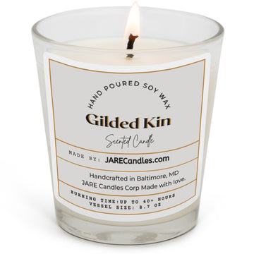 Gilded Kin - Sweet Caramel, Warm Pumpkin, Spiced Cream - Soy Wax Scented Candle