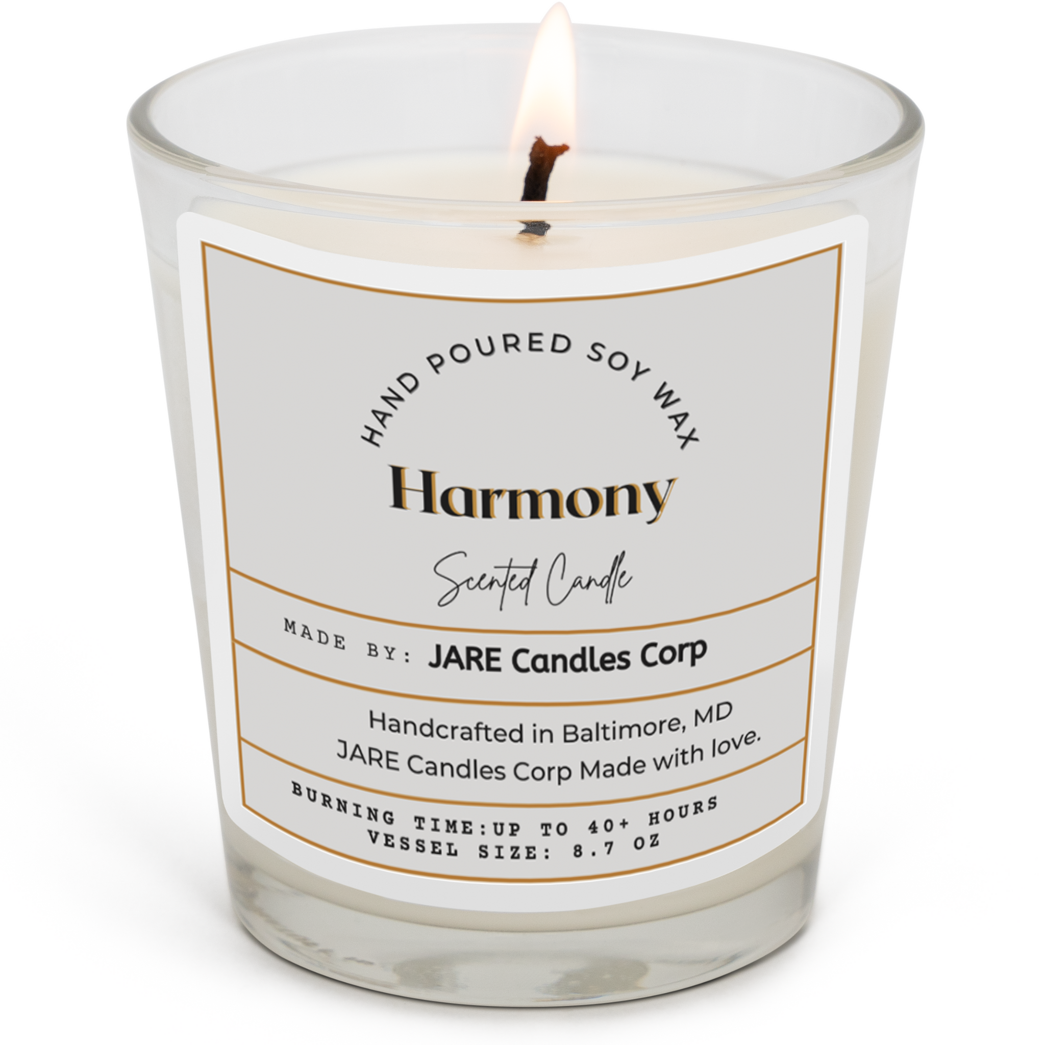 Harmony - Cinnamon & Citrus - Soy Wax Scented Candle