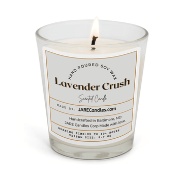 Lavender Crush Jasmine, Neroli, Banana - Soy Wax Scented Candle