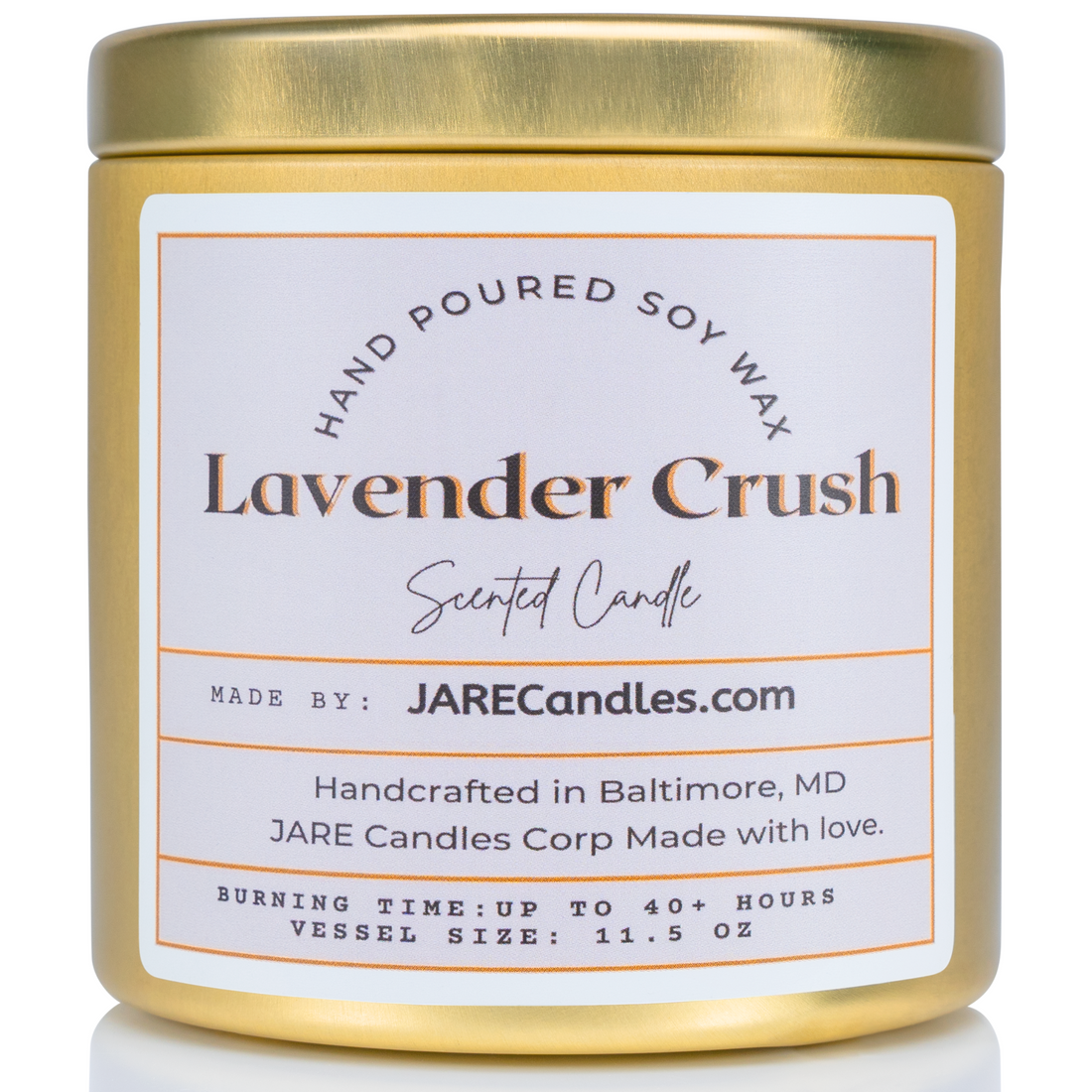 Lavender Crush Jasmine, Neroli, Banana - Soy Wax Scented Candle