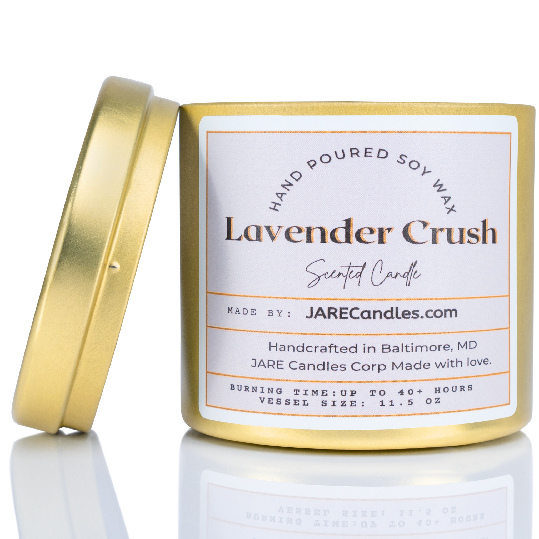 Lavender Crush Jasmine, Neroli, Banana - Soy Wax Scented Candle