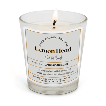 Lemon Head Fresh Lime, Sugary Orange - Soy Wax Scented Candle