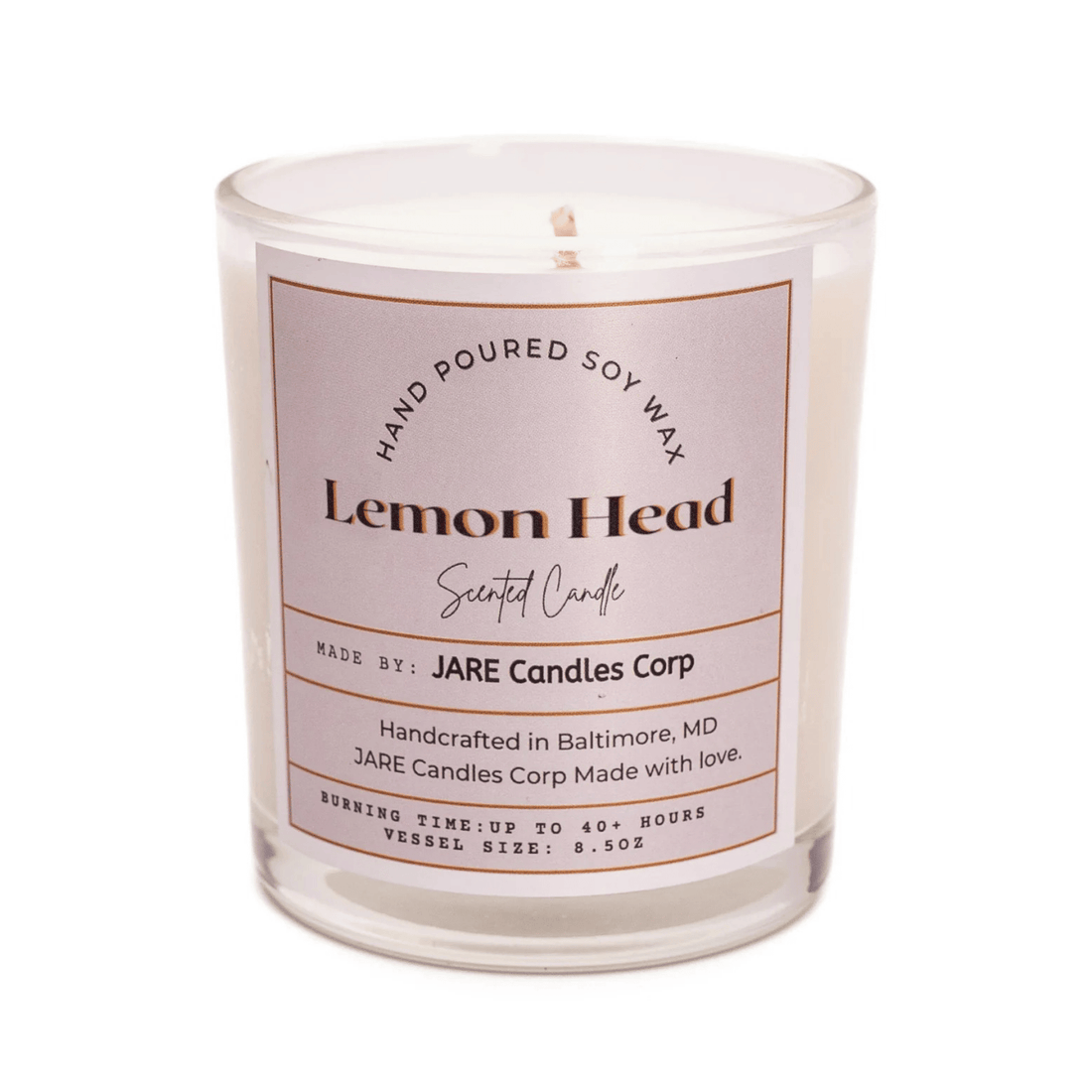 Lemon Head Fresh Lime, Sugary Orange - Soy Wax Scented Candle