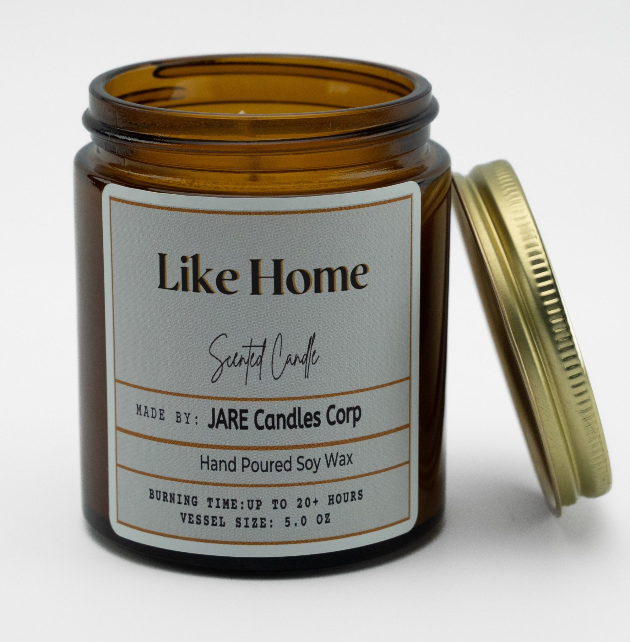 Like Home Soft Jasmine, White Lily - Soy Wax Scented Candle