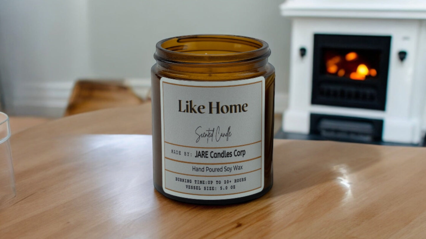 Like Home Soft Jasmine, White Lily - Soy Wax Scented Candle