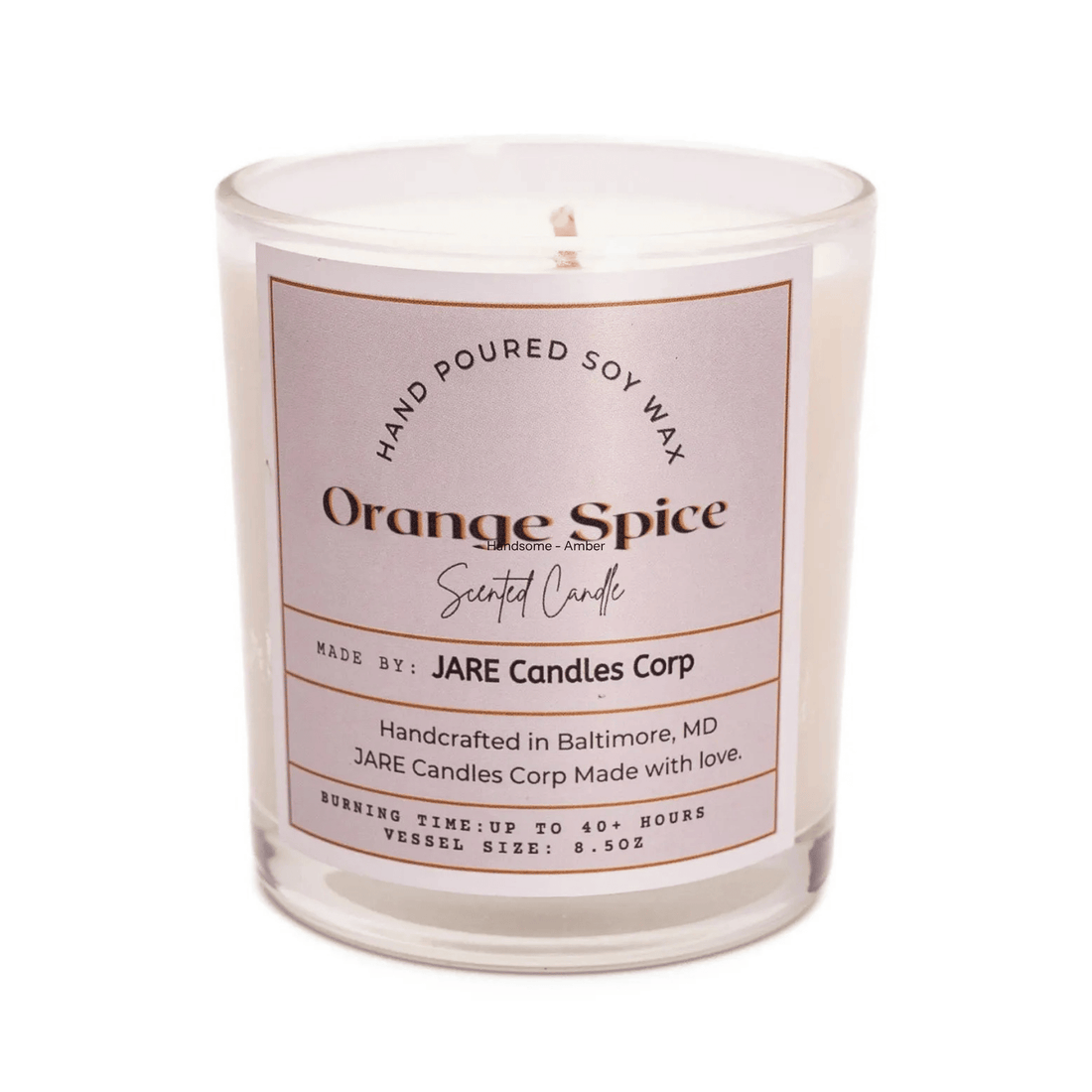Orange Spice - Cinnamon Spiced, Clove - Soy Wax Scented Candle