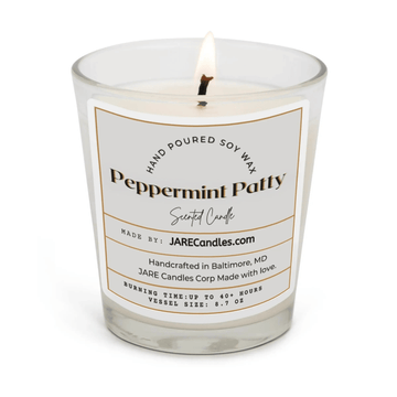 Peppermint Patty - Dark Chocolate, Vanilla Bean - Soy Wax Scented Candle