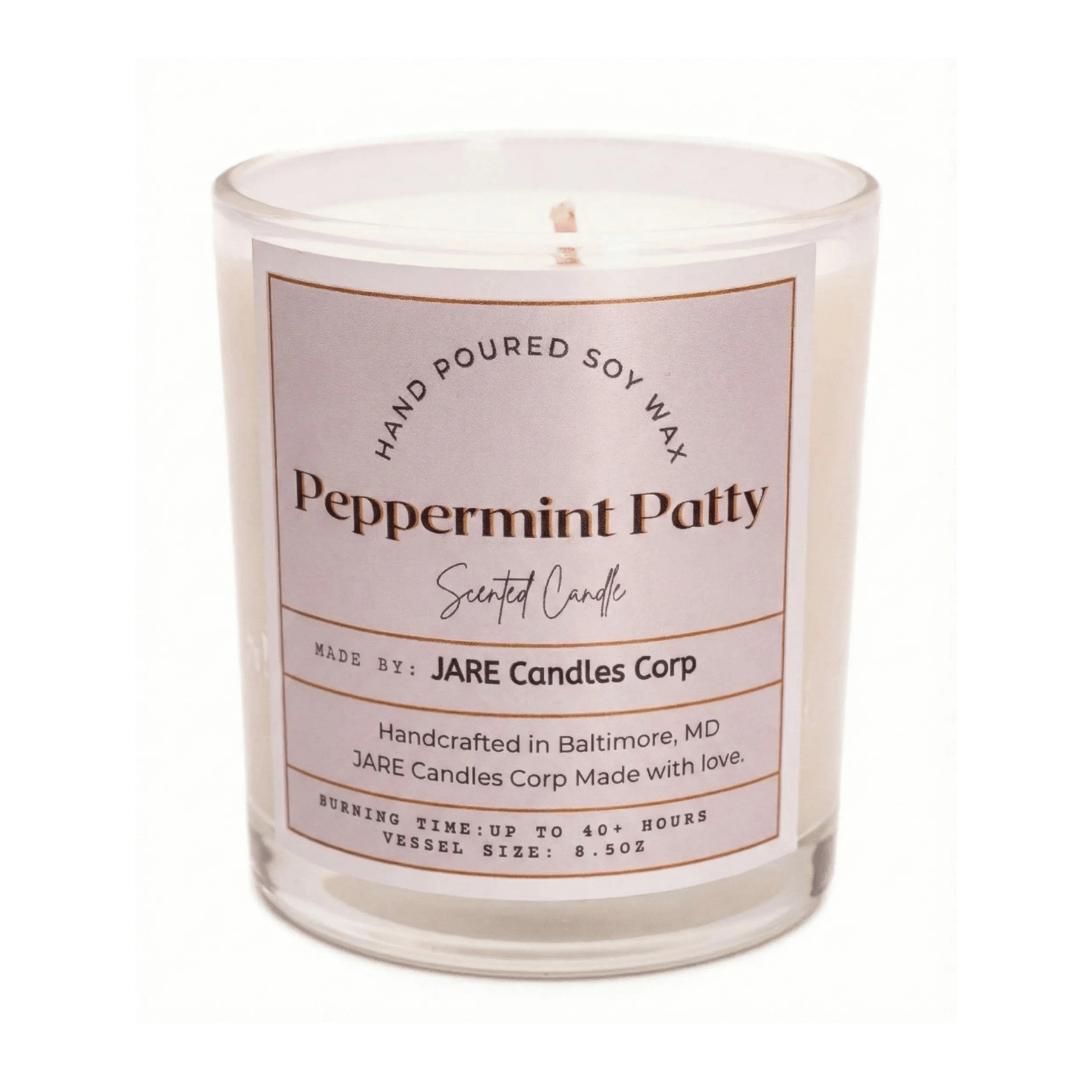 Peppermint Patty - Mint Chocolate Soy Wax Candle