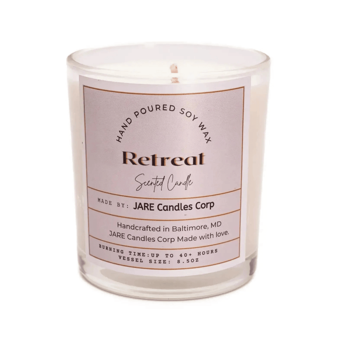 Retreat - Lemongrass, Patchouli, & Lime - Soy Wax Scented Candle