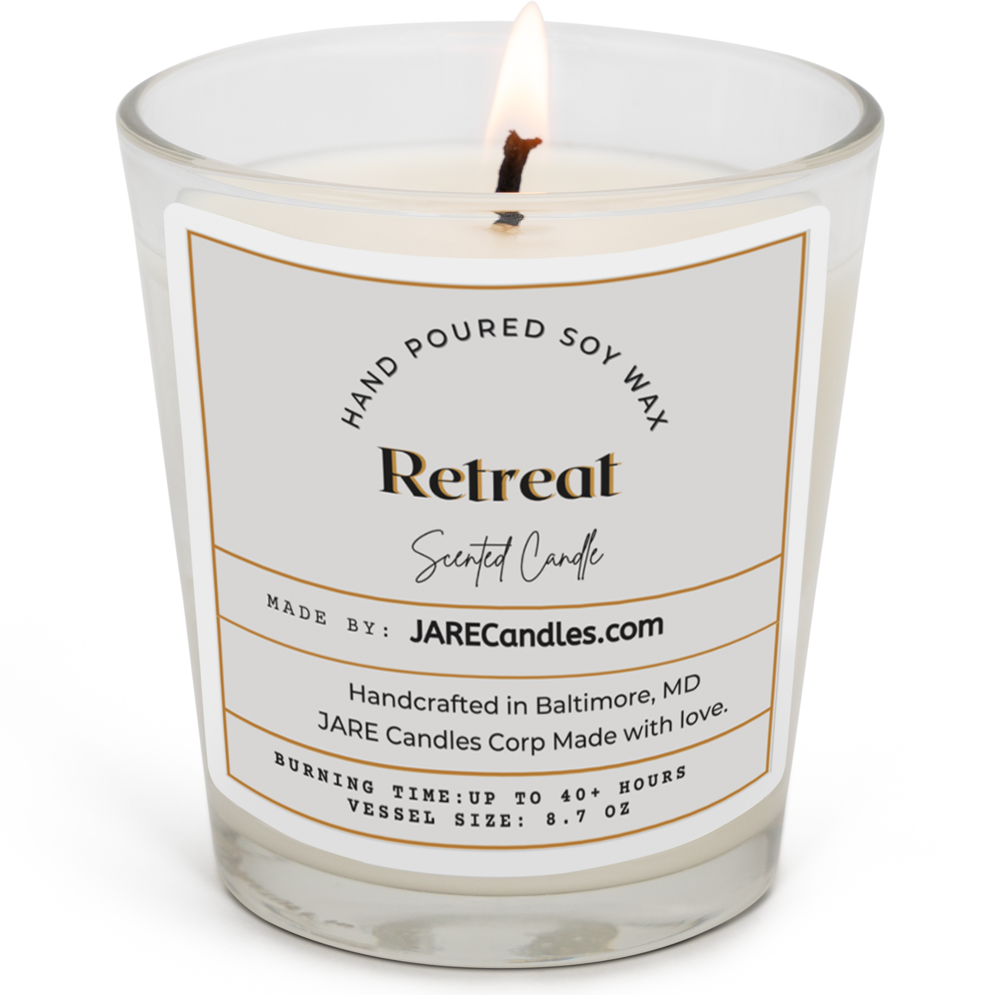 Retreat - Lemongrass, Patchouli, & Lime - Soy Wax Scented Candle