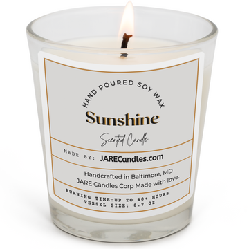 Sunshine - Sweet Bergamot, Fresh Grapefruit - Soy Wax Scented Candle