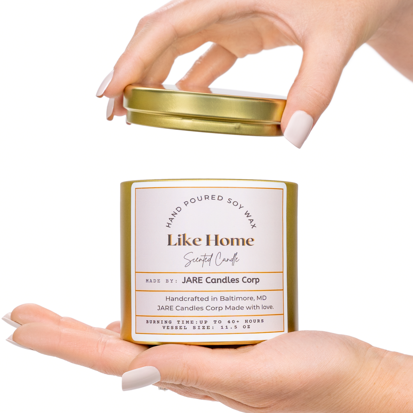 Like Home Soft Jasmine, White Lily - Soy Wax Scented Candle