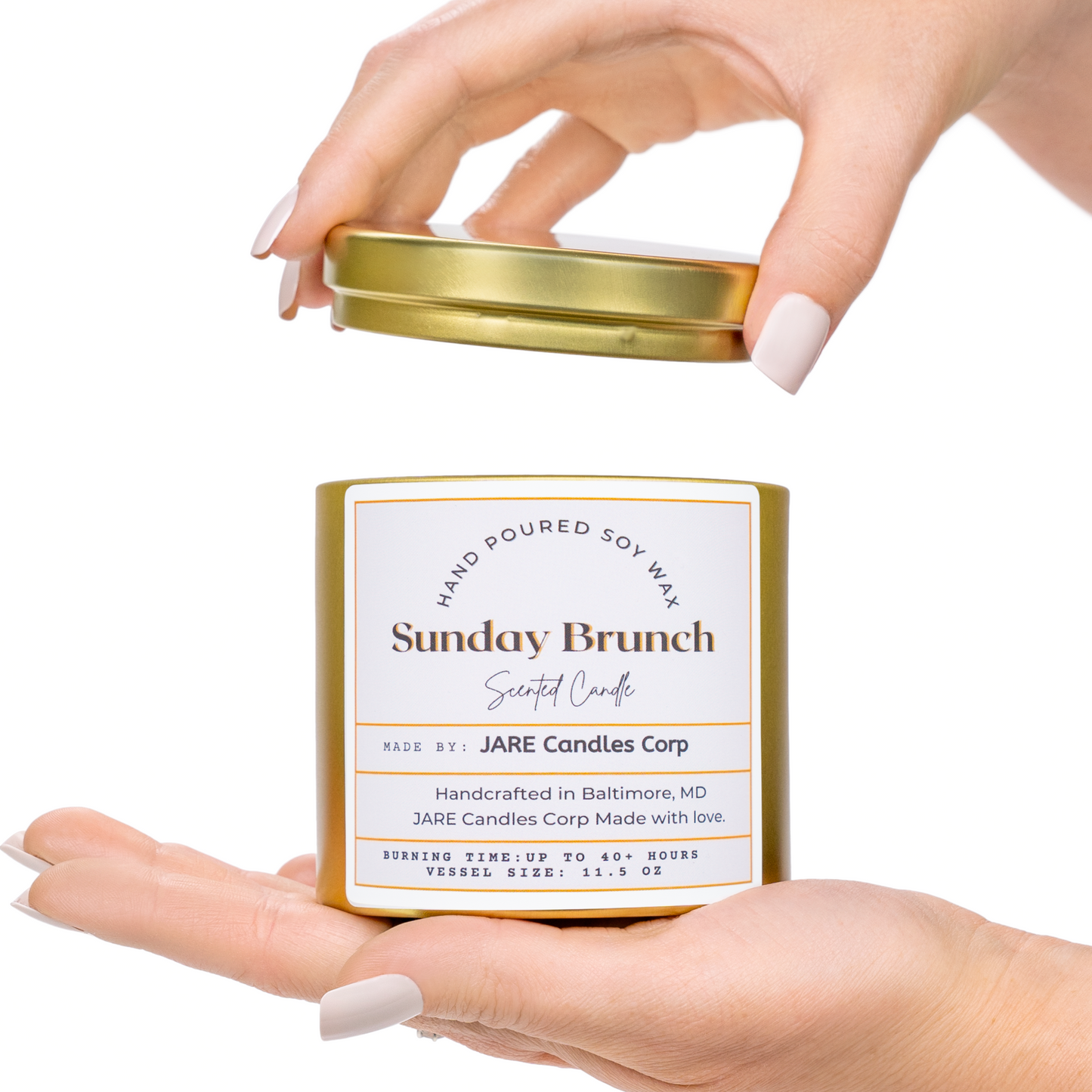 Sunday Brunch Champagne and Citrus - Soy Wax Scented Candle