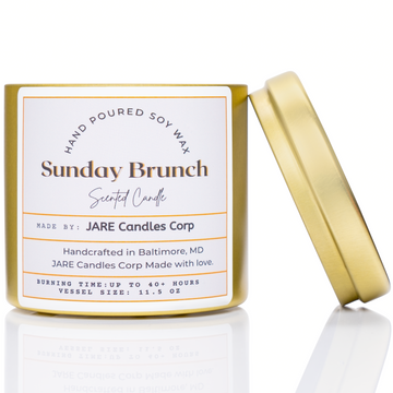 Sunday Brunch Champagne and Citrus - Soy Wax Scented Candle