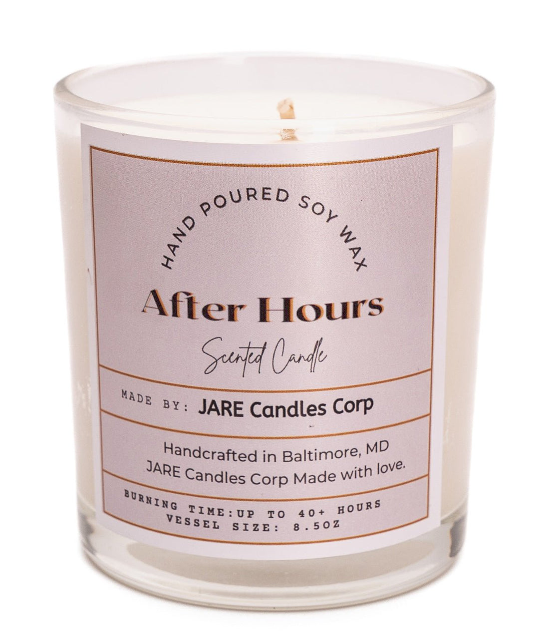 After Hours - Bright Citrus, Tart Cranberry - Soy Wax Scented Candle - JARE CANDLES