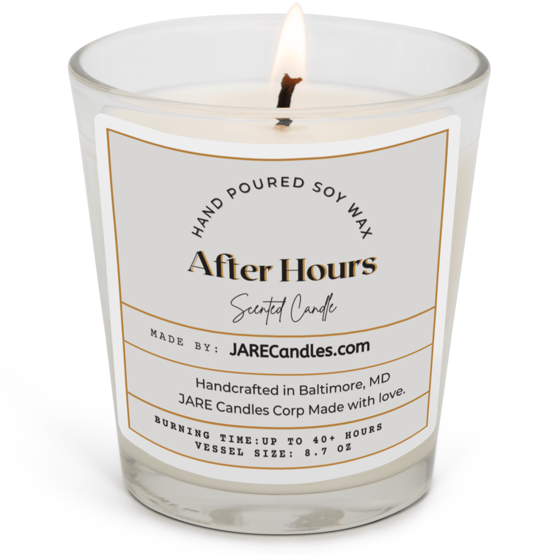 After Hours - Bright Citrus, Tart Cranberry - Soy Wax Scented Candle - JARE CANDLES