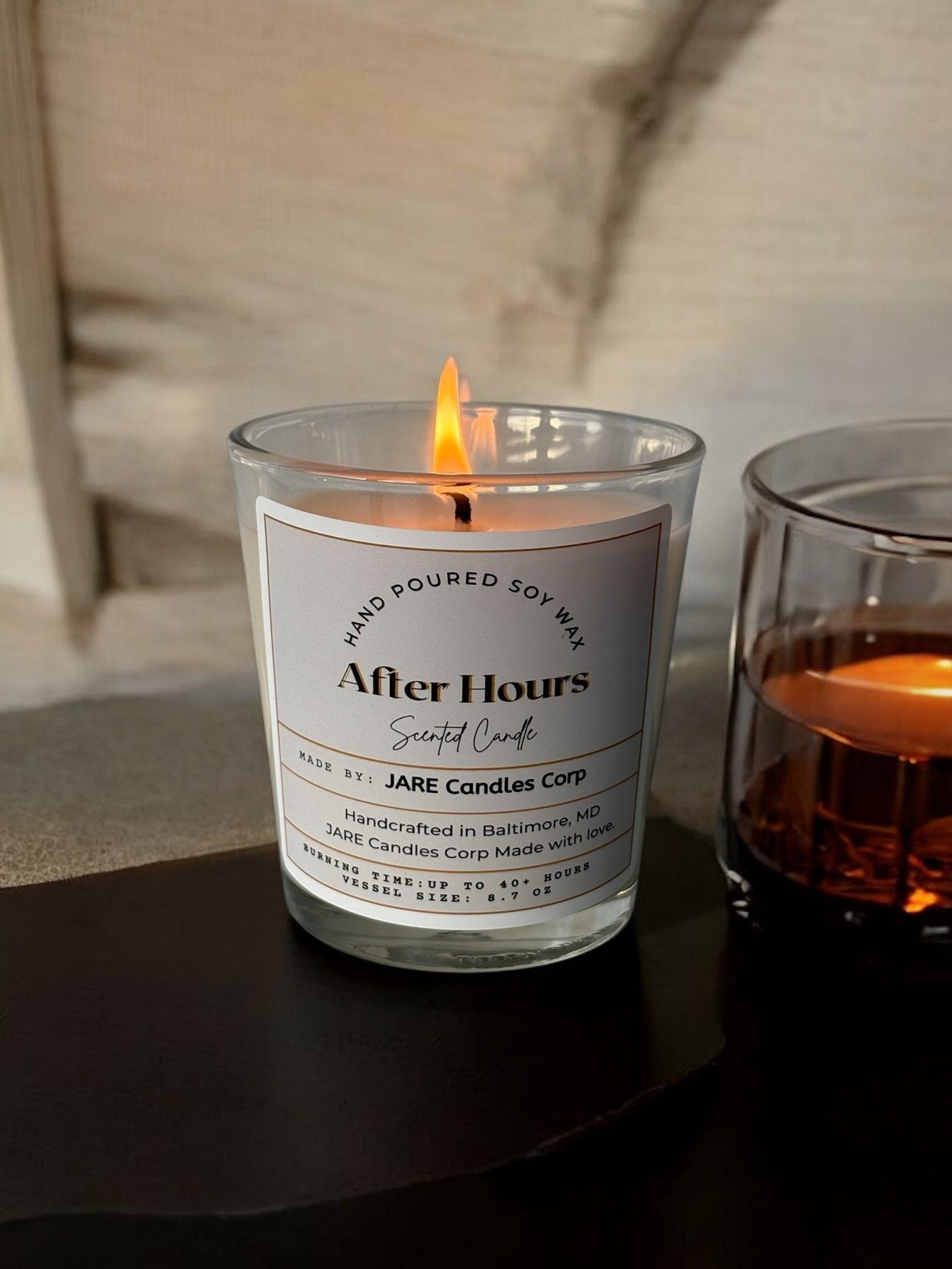 After Hours - Bright Citrus, Tart Cranberry - Soy Wax Scented Candle - JARE CANDLES