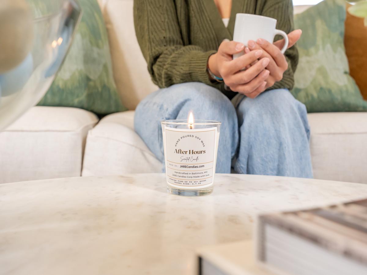 After Hours - Bright Citrus, Tart Cranberry - Soy Wax Scented Candle - JARE CANDLES