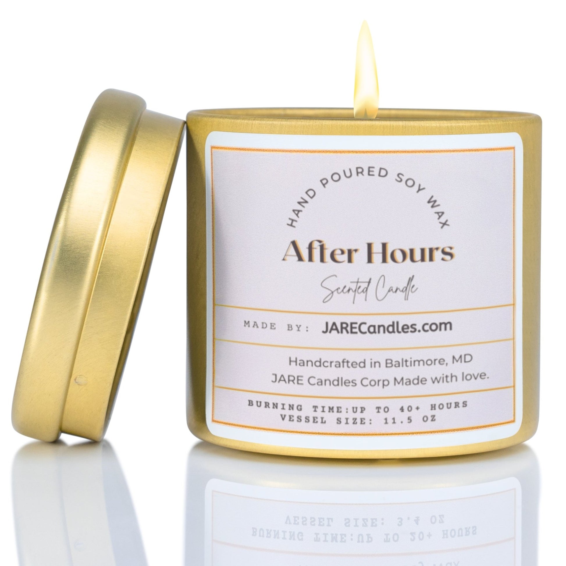 After Hours - Bright Citrus, Tart Cranberry - Soy Wax Scented Candle - JARE CANDLES