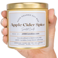Apple Cider Spice - Cinnamon, Clove, Nutmeg - Soy Wax Scented Candle - JARE CANDLES