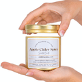 Apple Cider Spice - Cinnamon, Clove, Nutmeg - Soy Wax Scented Candle - JARE CANDLES