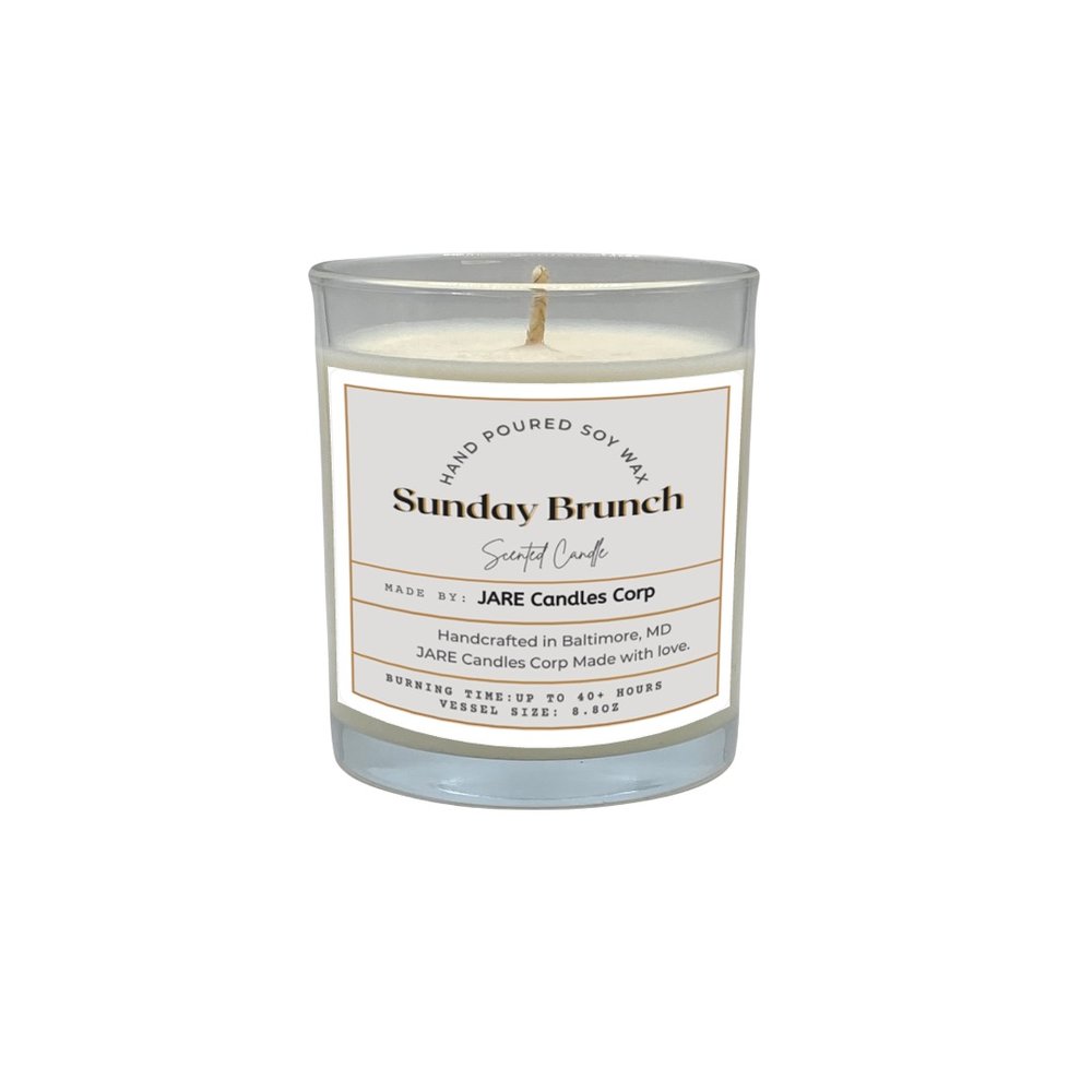 Sunday Brunch Champagne and Citrus - Soy Wax Scented Candle