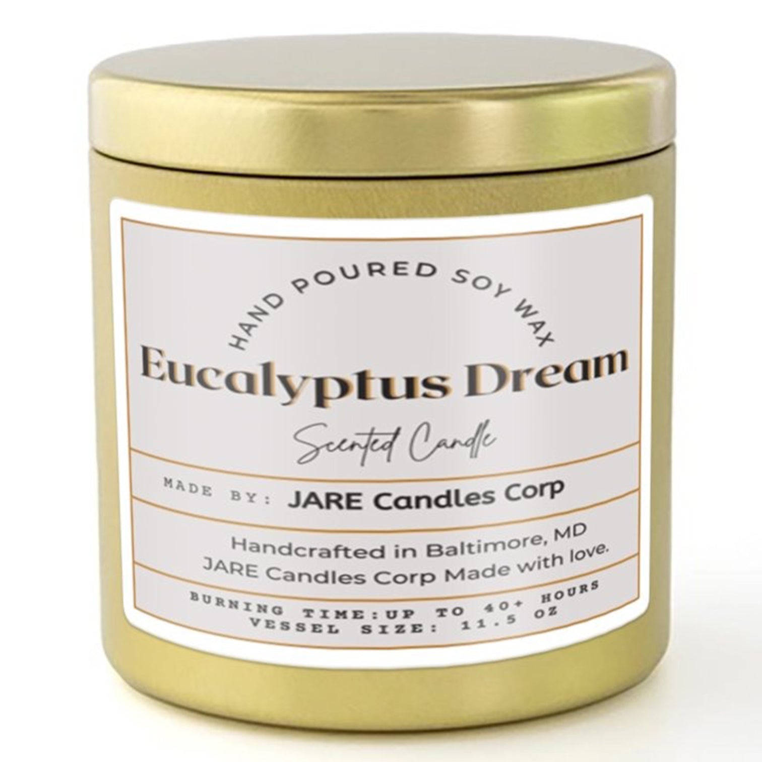 Eucalyptus Dream Red Currant, Spearmint - Soy Wax Scented Candle - JARE CANDLES
