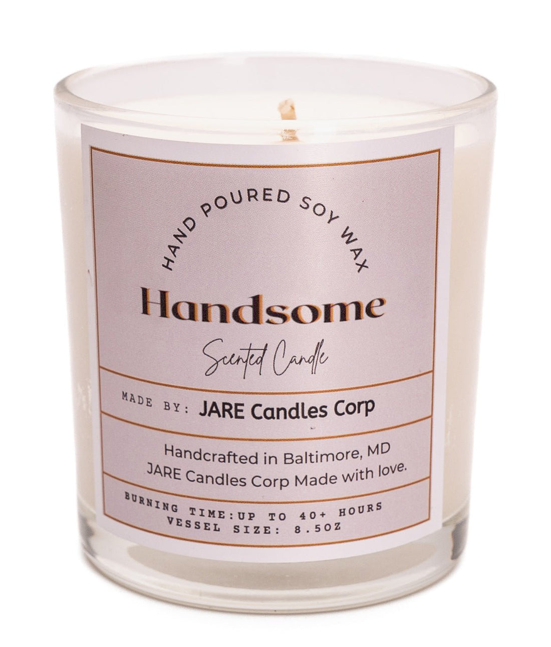 Handsome Cedarwood, Spicy Clove - Soy Wax Scented Candle - JARE CANDLES