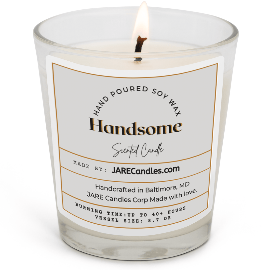 Handsome - Cedarwood, Spicy Clove - Soy Wax Scented Candle - JARE CANDLES