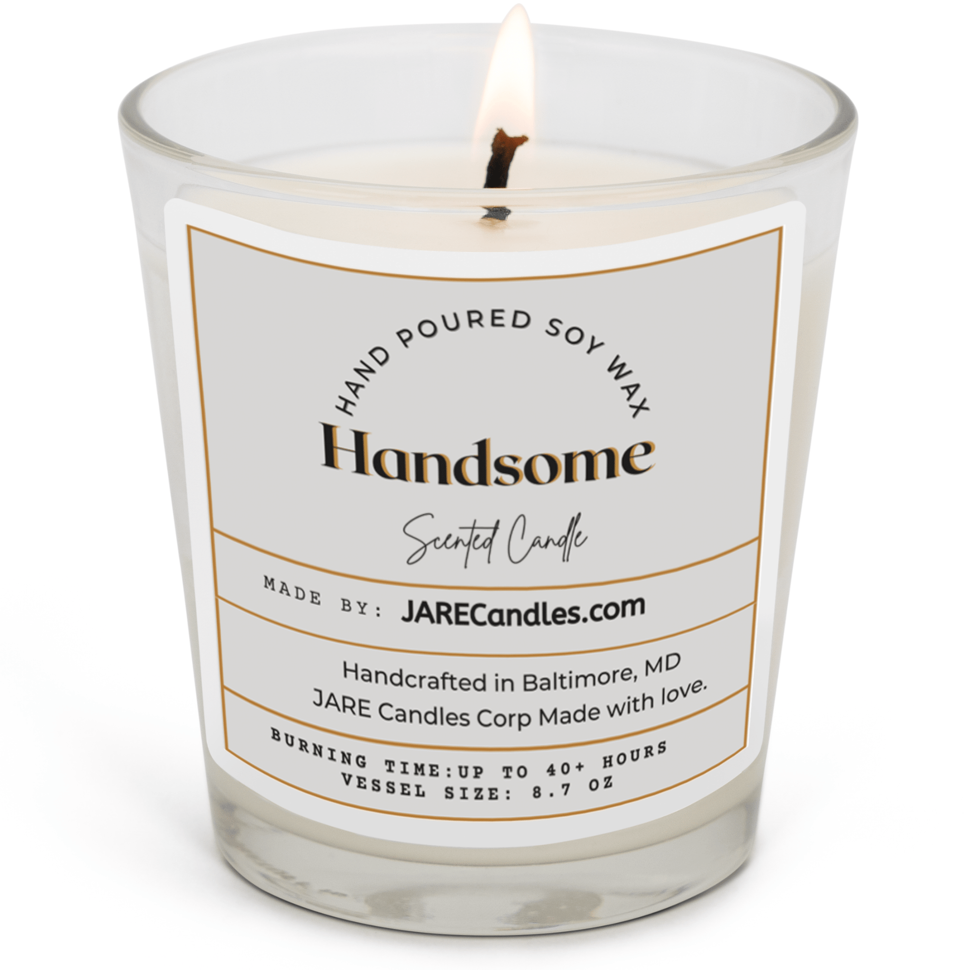 Handsome - Cedarwood, Spicy Clove - Soy Wax Scented Candle - JARE CANDLES