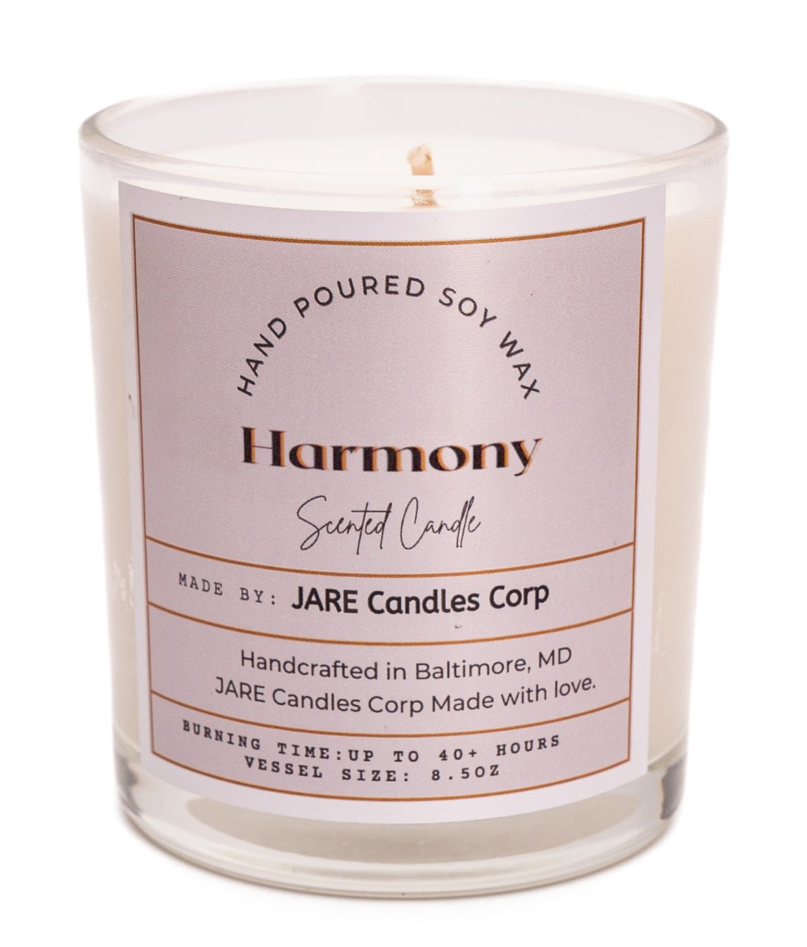 Harmony Cinnamon Citrus - Soy Wax Scented Candle - JARE CANDLES