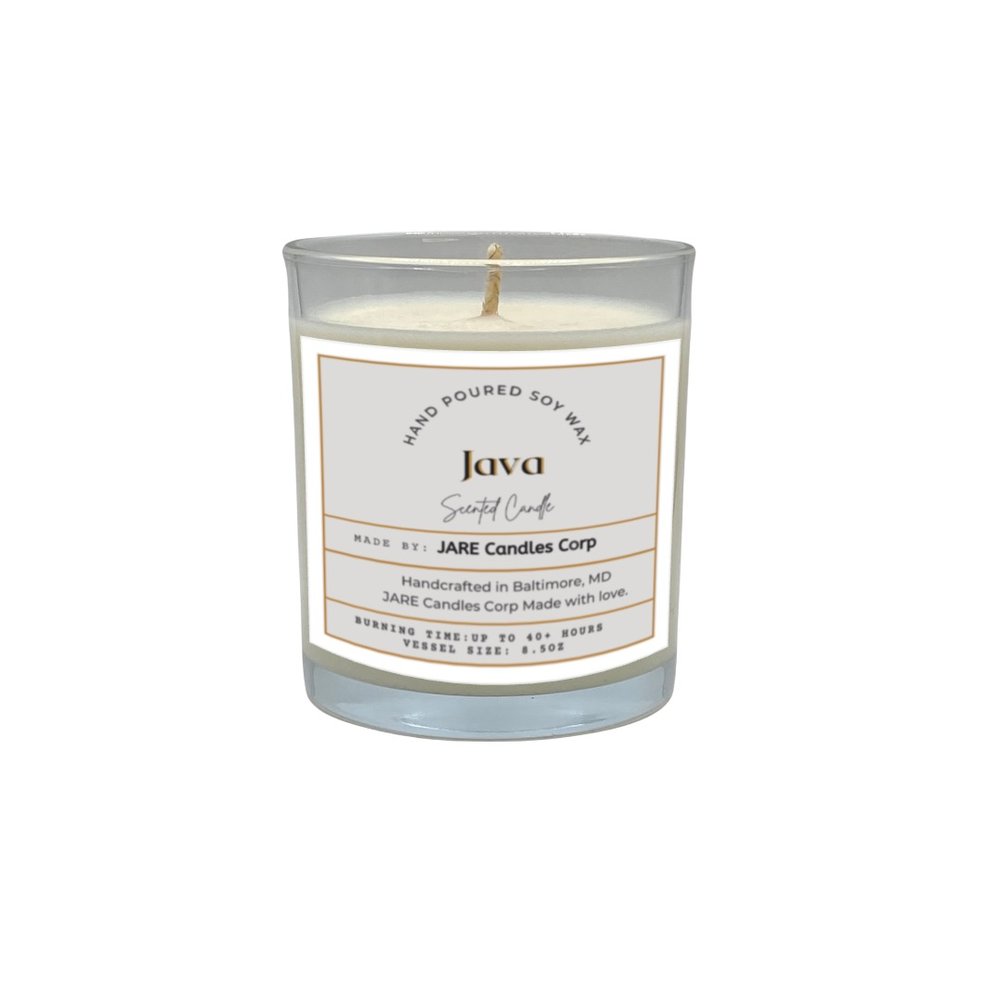 JAVA Rich Chocolate, Toasted Almond - Soy Wax Scented Candle