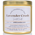 Lavender Crush Jasmine, Neroli, Banana - Soy Wax Scented Candle - JARE CANDLES