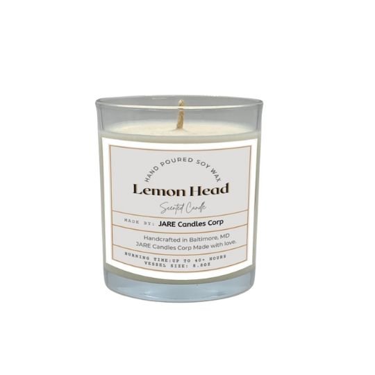 Lemon Head Fresh Lime, Sugary Orange - Soy Wax Scented Candle