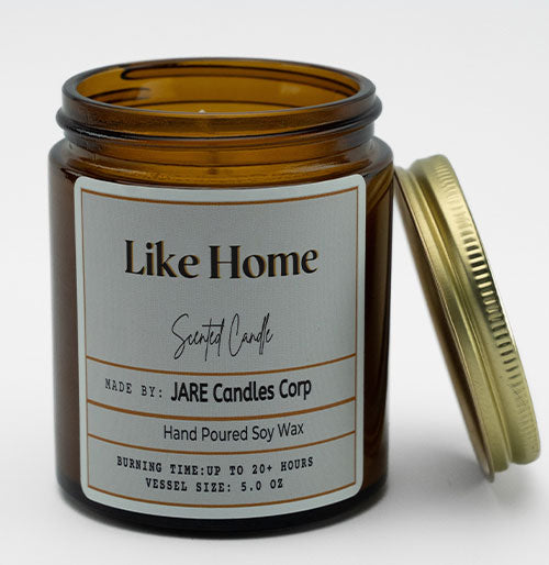 Like Home Soft Jasmine, White Lily - Soy Wax Scented Candle